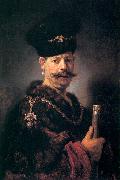 REMBRANDT Harmenszoon van Rijn Polish nobleman. oil on canvas